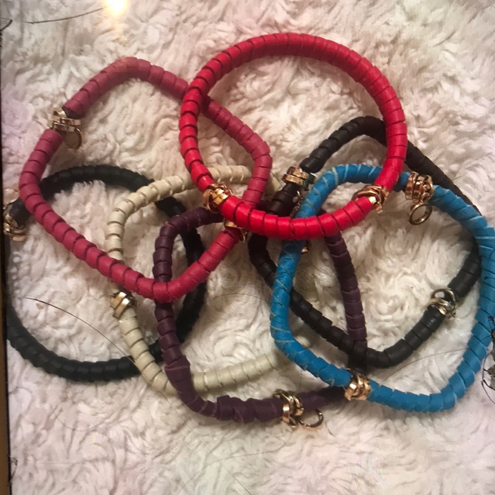 Handmade designer bracelets.